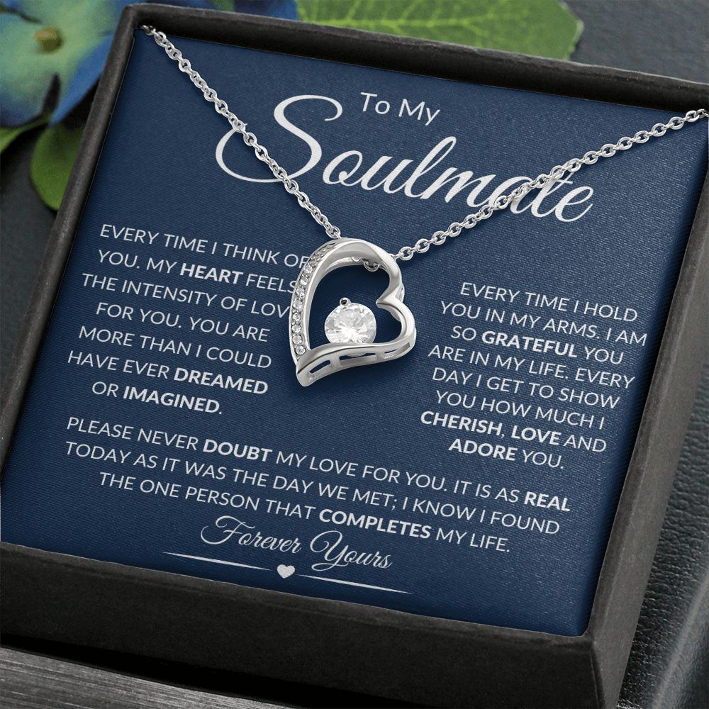 To My Soulmate / Forever Love Necklace