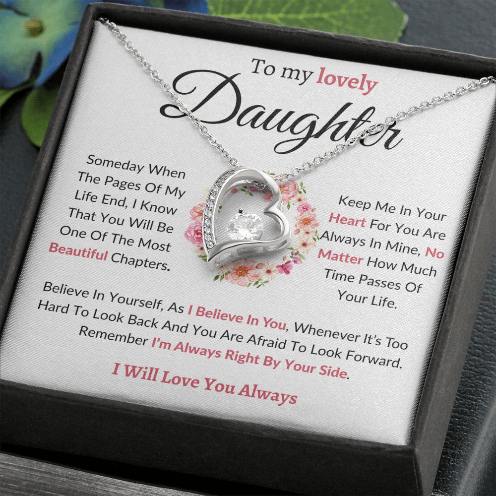To My Lovely Daughter / Forever Love Necklace