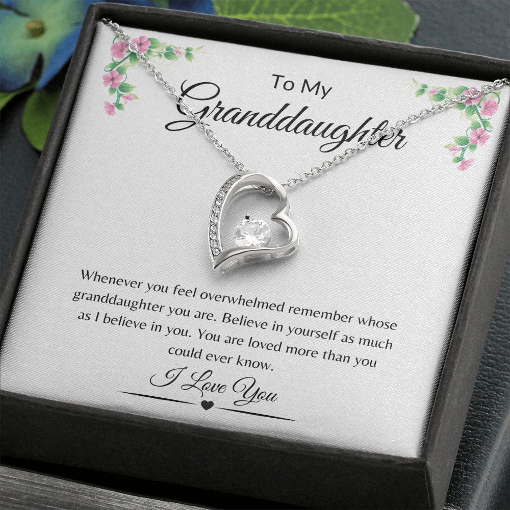 To My Granddaughter / Forever Love Necklace