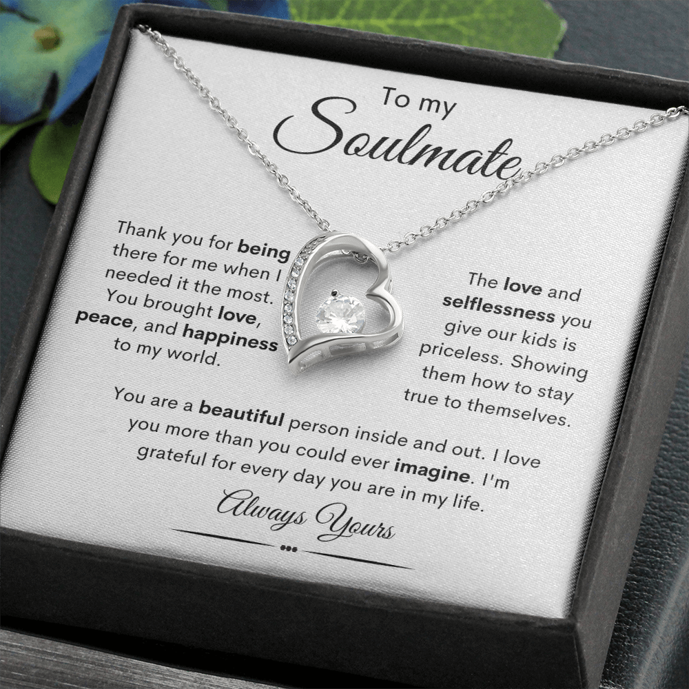 To My Soulmate / Forever Love Necklace