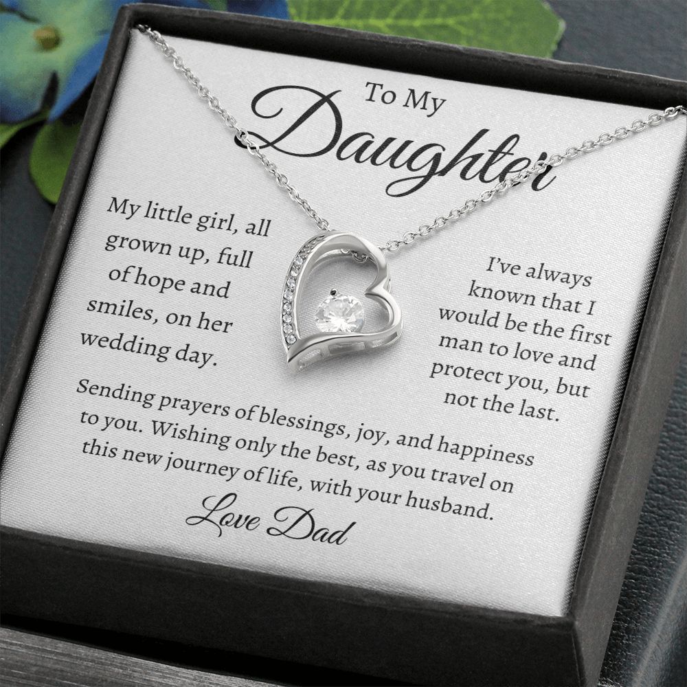 To My Daughter on Your Wedding Day / Forever Love Necklace