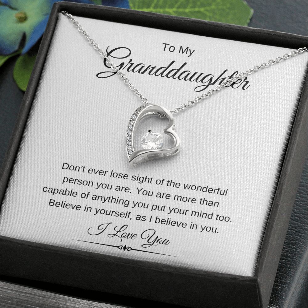 To My Granddaughter / Forever Love Necklace