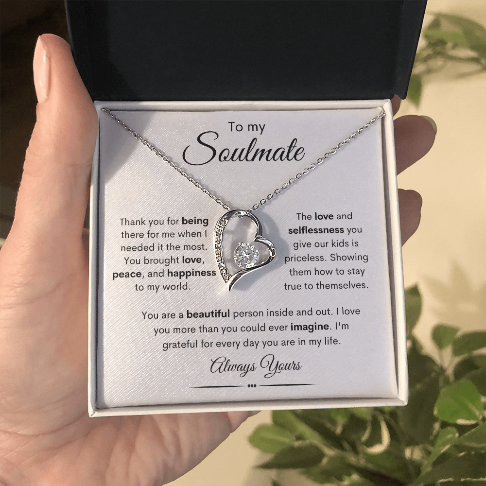 To My Soulmate / Forever Love Necklace