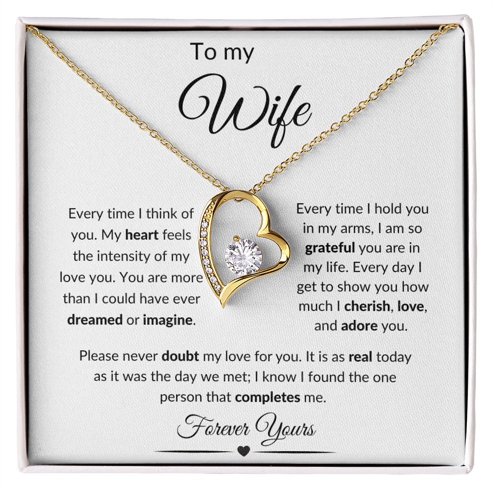 To My Wife / Forever Love Necklace