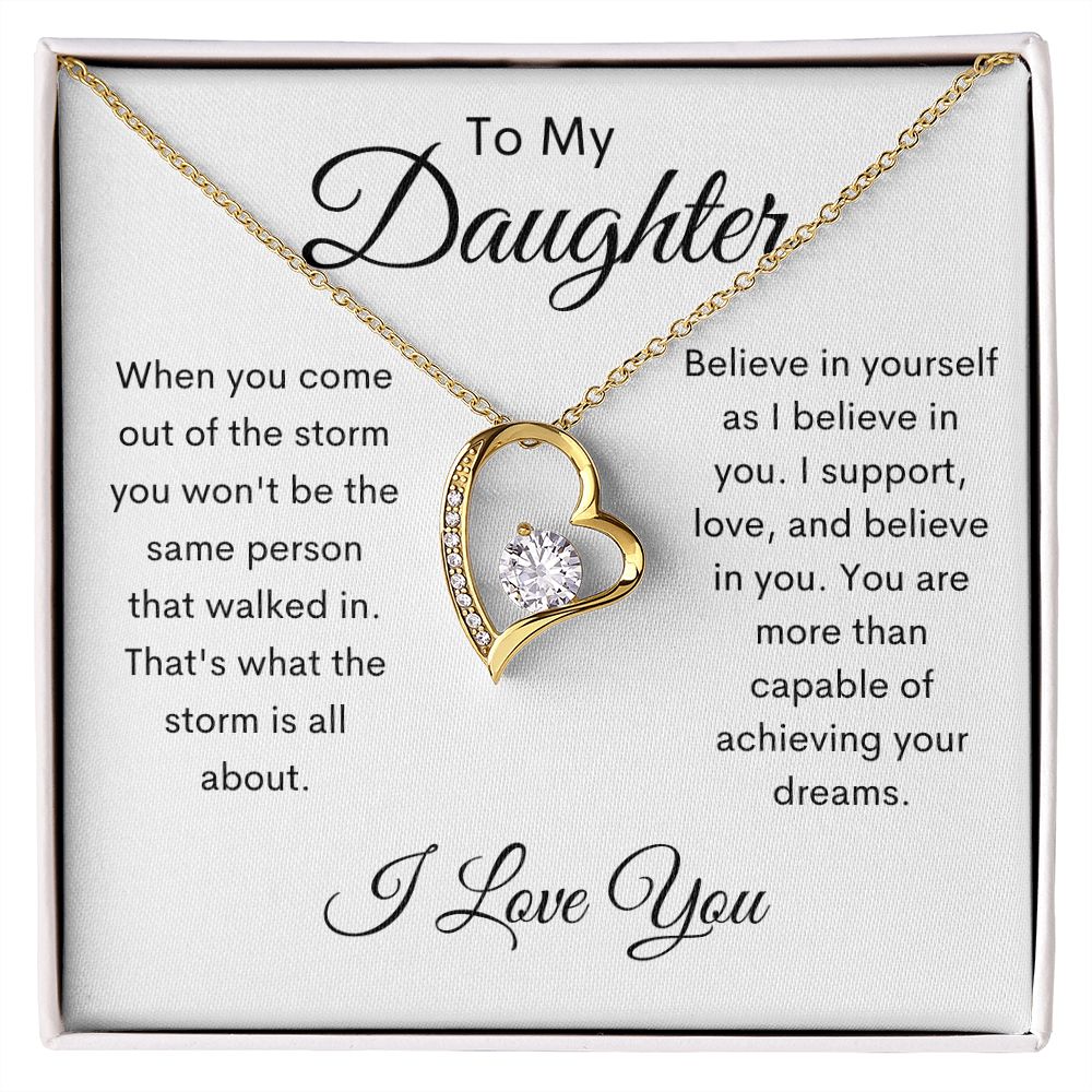 To My Daughter / Forever Love Necklace