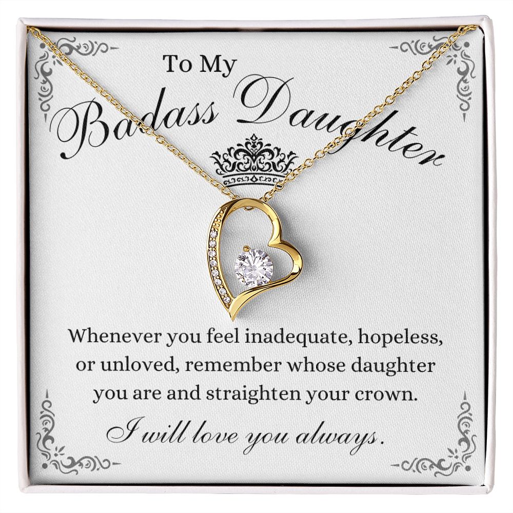 To My Beautiful Daughter / Forever Love Necklace