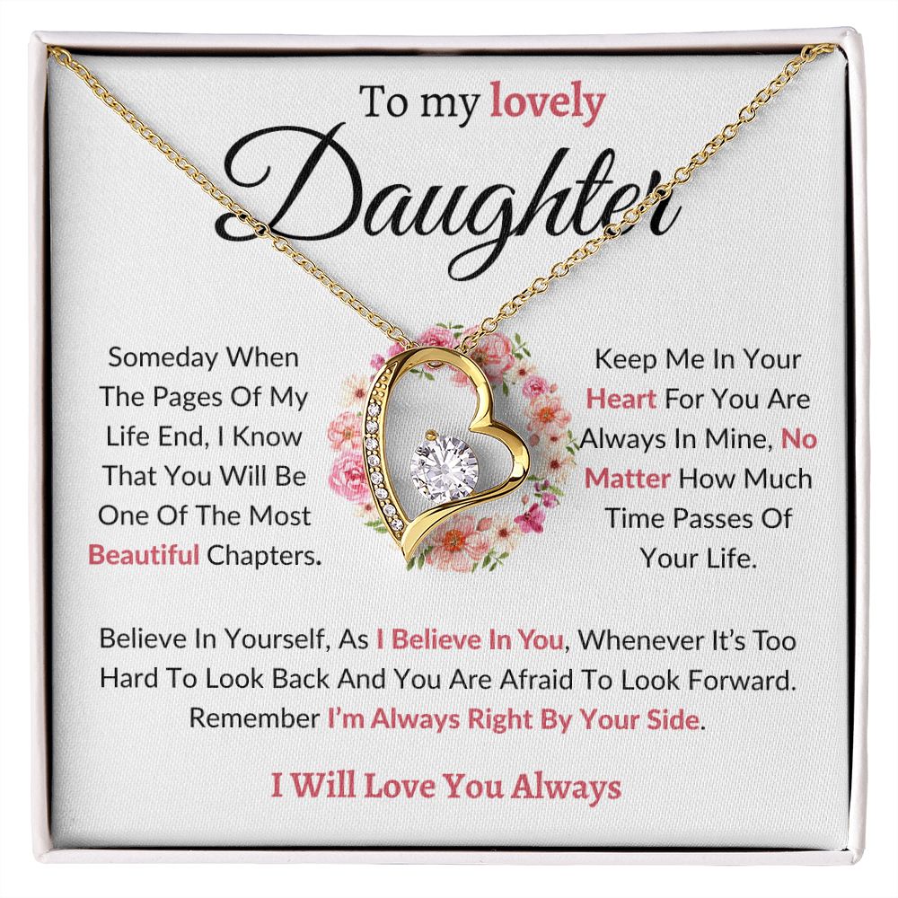 To My Lovely Daughter / Forever Love Necklace