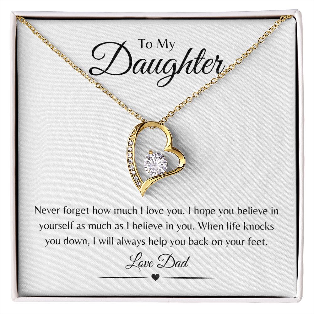 To My Daughter / Forever Love Necklace