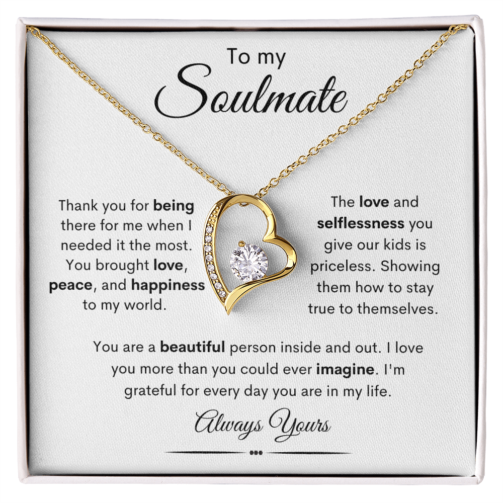 To My Soulmate / Forever Love Necklace
