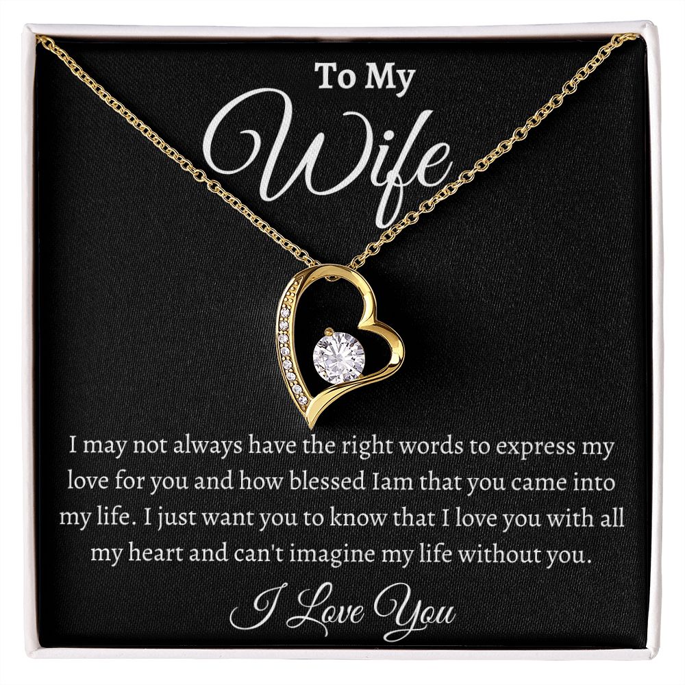 To My Wife / Forever Love Necklace