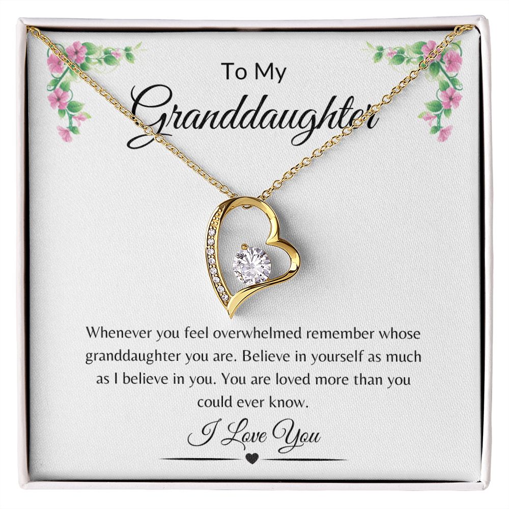 To My Granddaughter / Forever Love Necklace