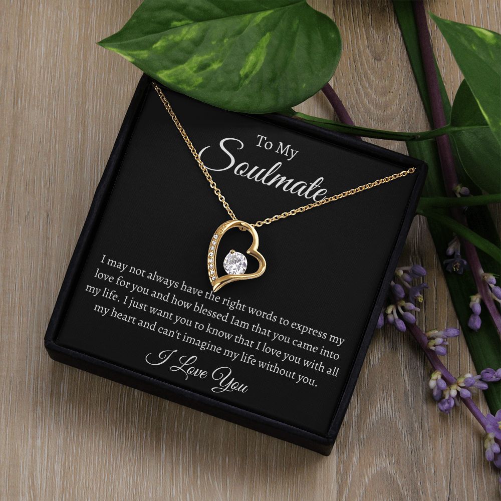 To My Soulmate / Forever Love Necklace