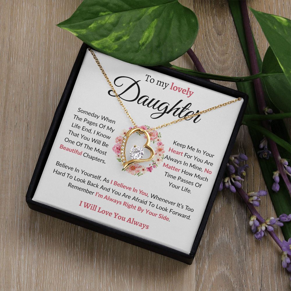 To My Lovely Daughter / Forever Love Necklace