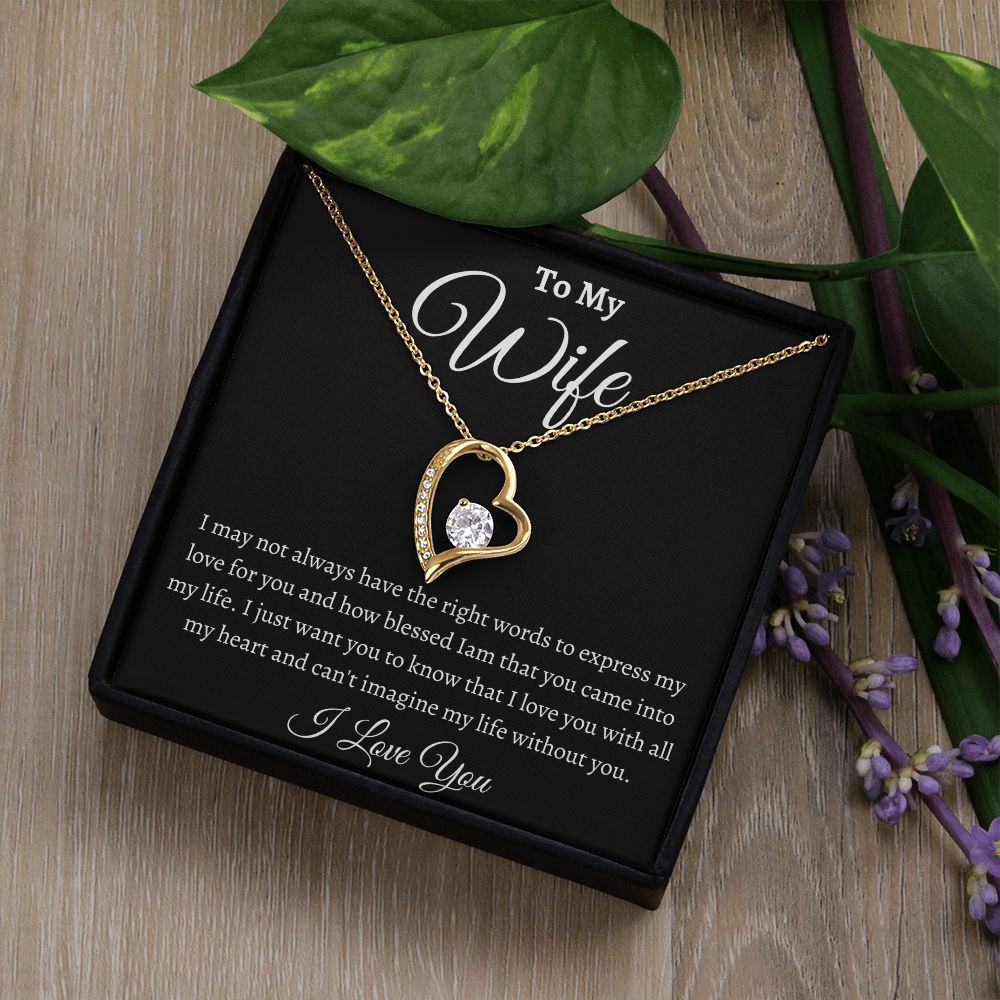 To My Wife / Forever Love Necklace