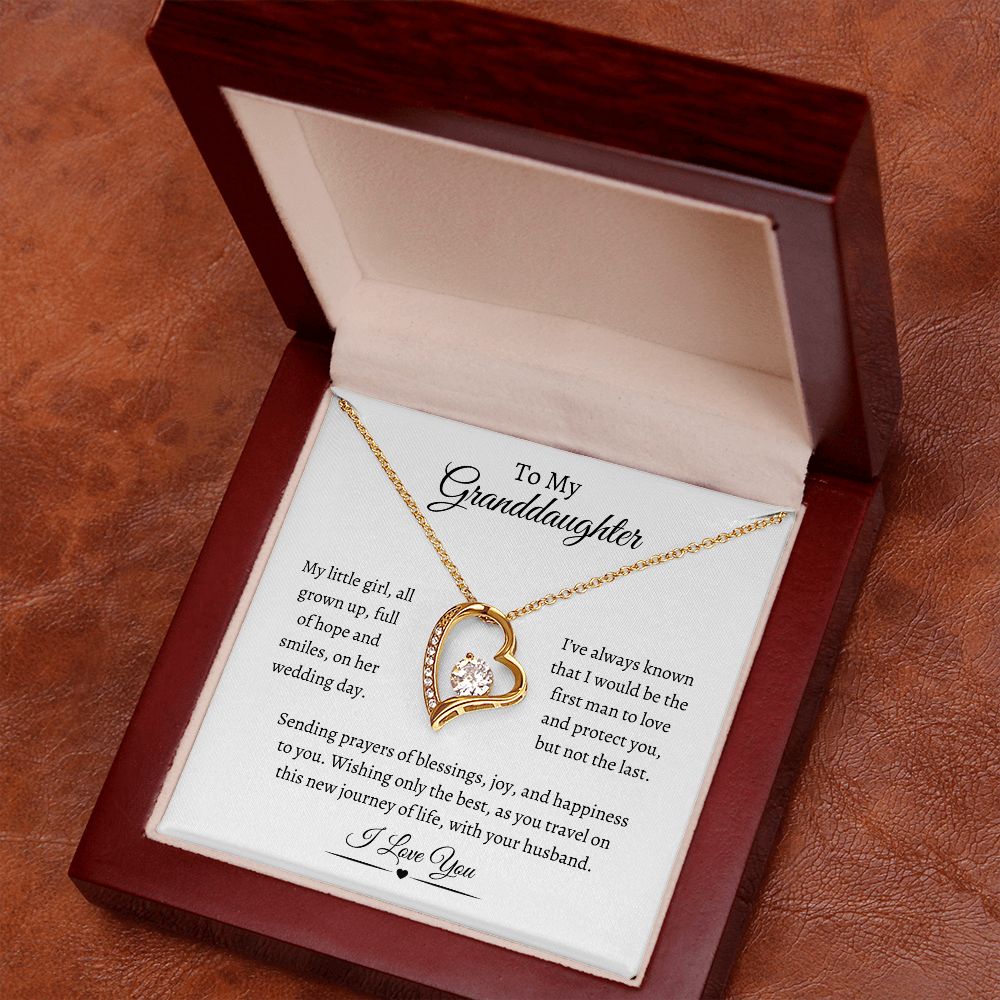 To My Granddaughter / Forever Love Necklace