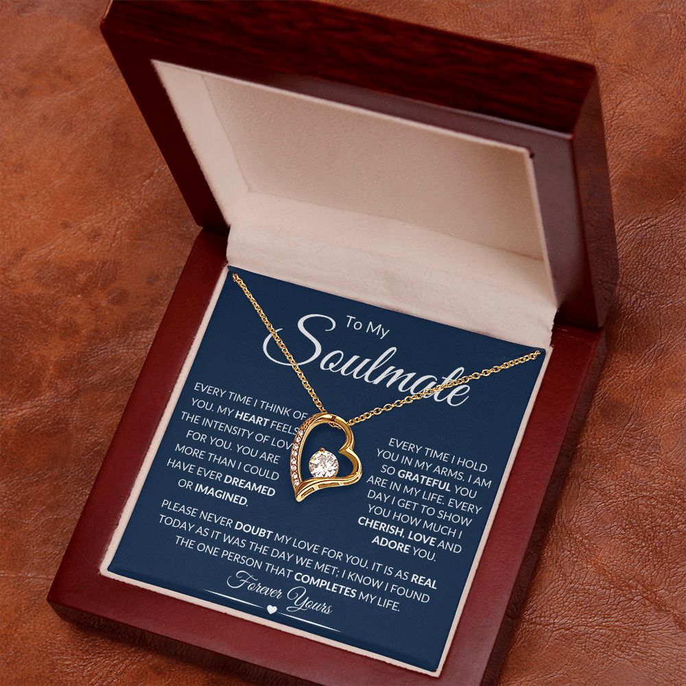 To My Soulmate / Forever Love Necklace