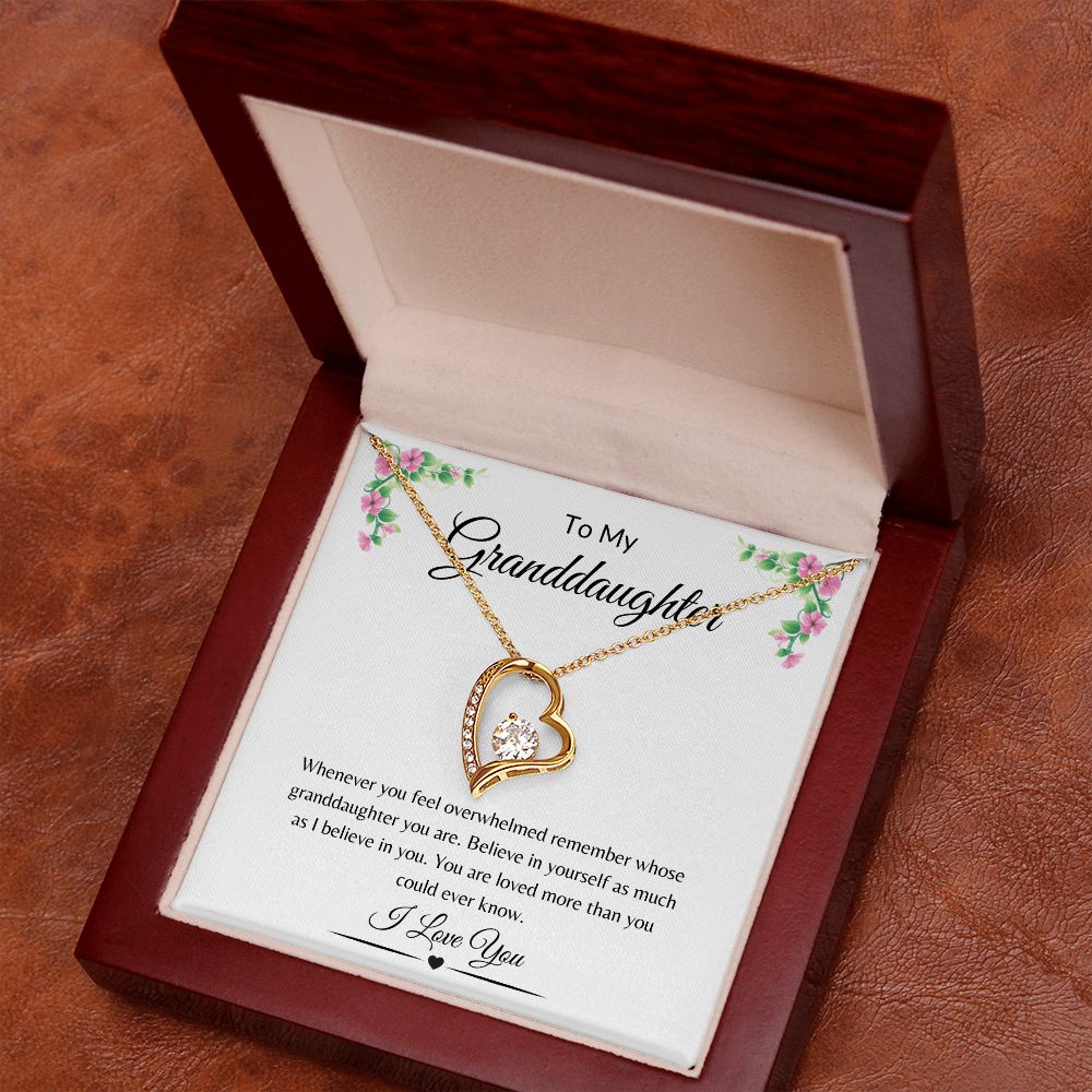 To My Granddaughter / Forever Love Necklace