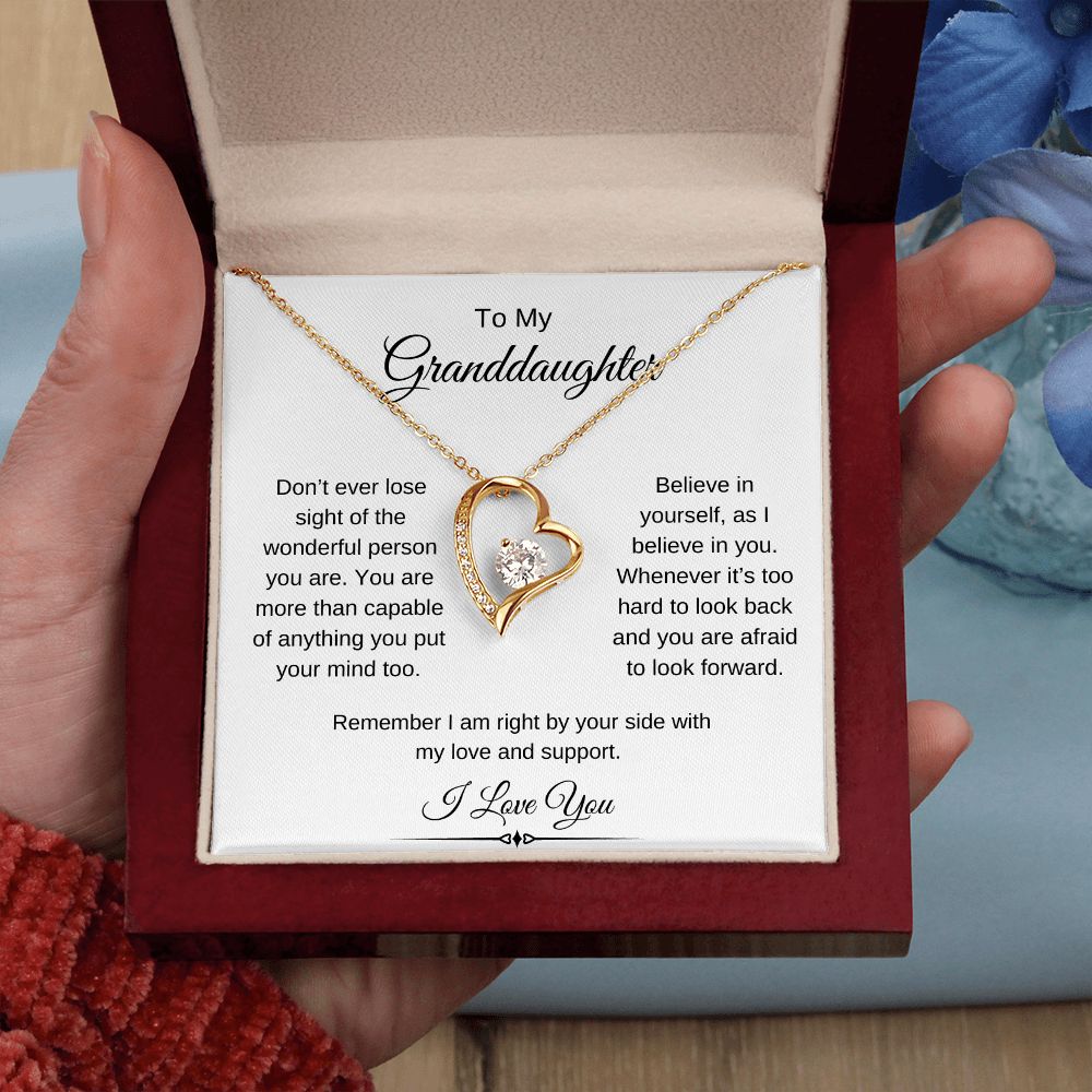 To My Granddaughter / Forever Love Necklace