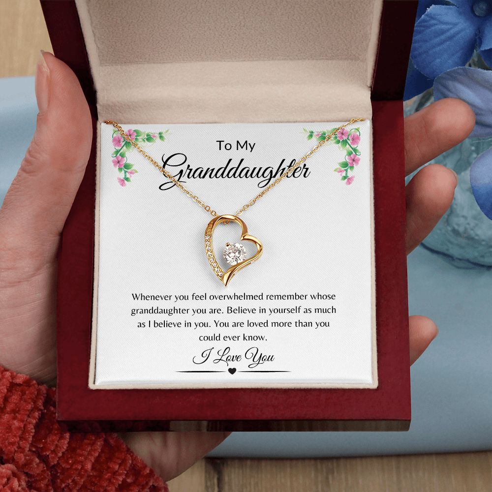 To My Granddaughter / Forever Love Necklace