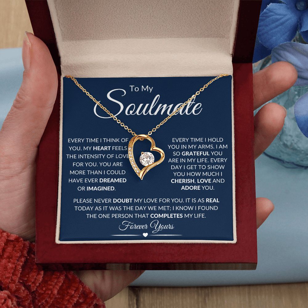 To My Soulmate / Forever Love Necklace