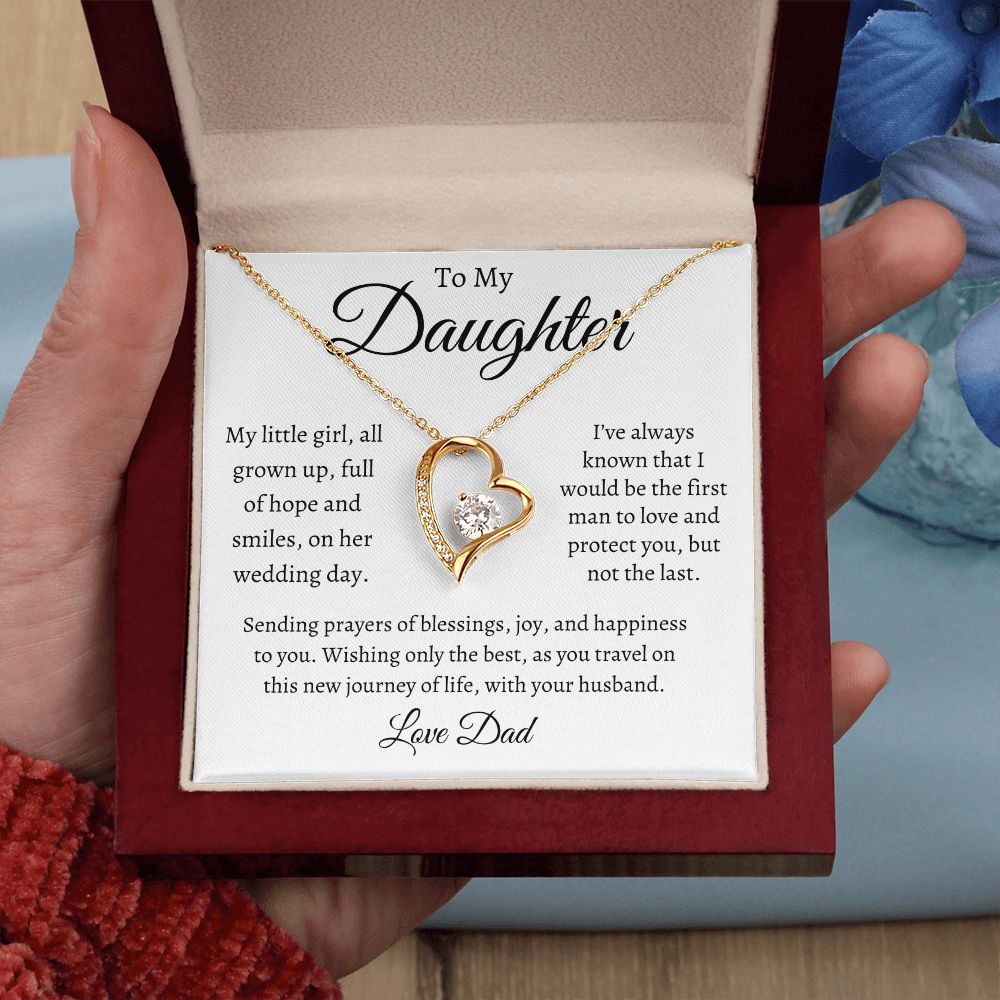 To My Daughter on Your Wedding Day / Forever Love Necklace