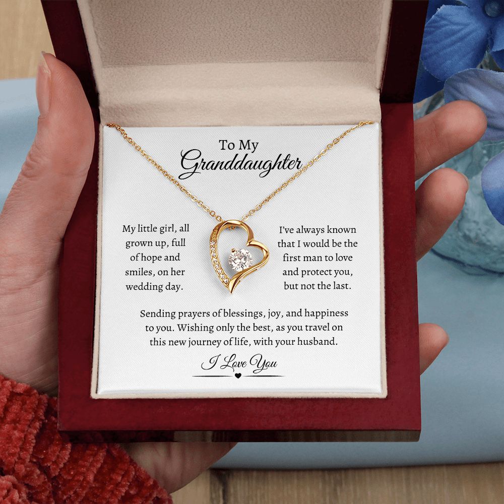 To My Granddaughter / Forever Love Necklace