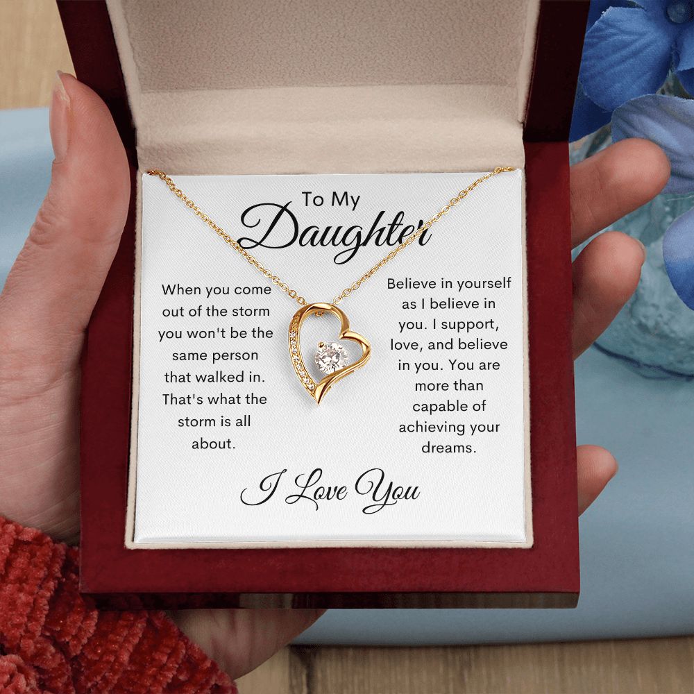 To My Daughter / Forever Love Necklace