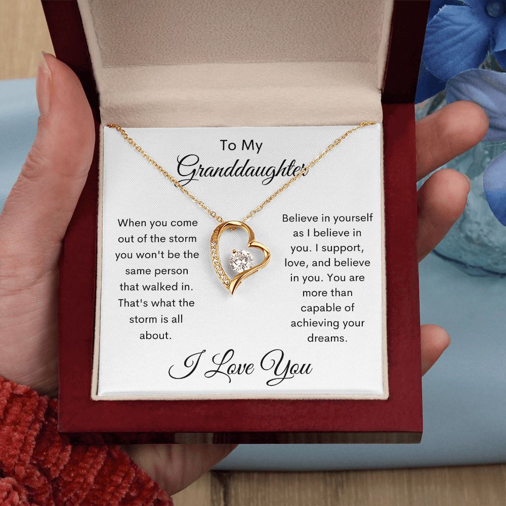 To My Granddaughter / Forever Love Necklace