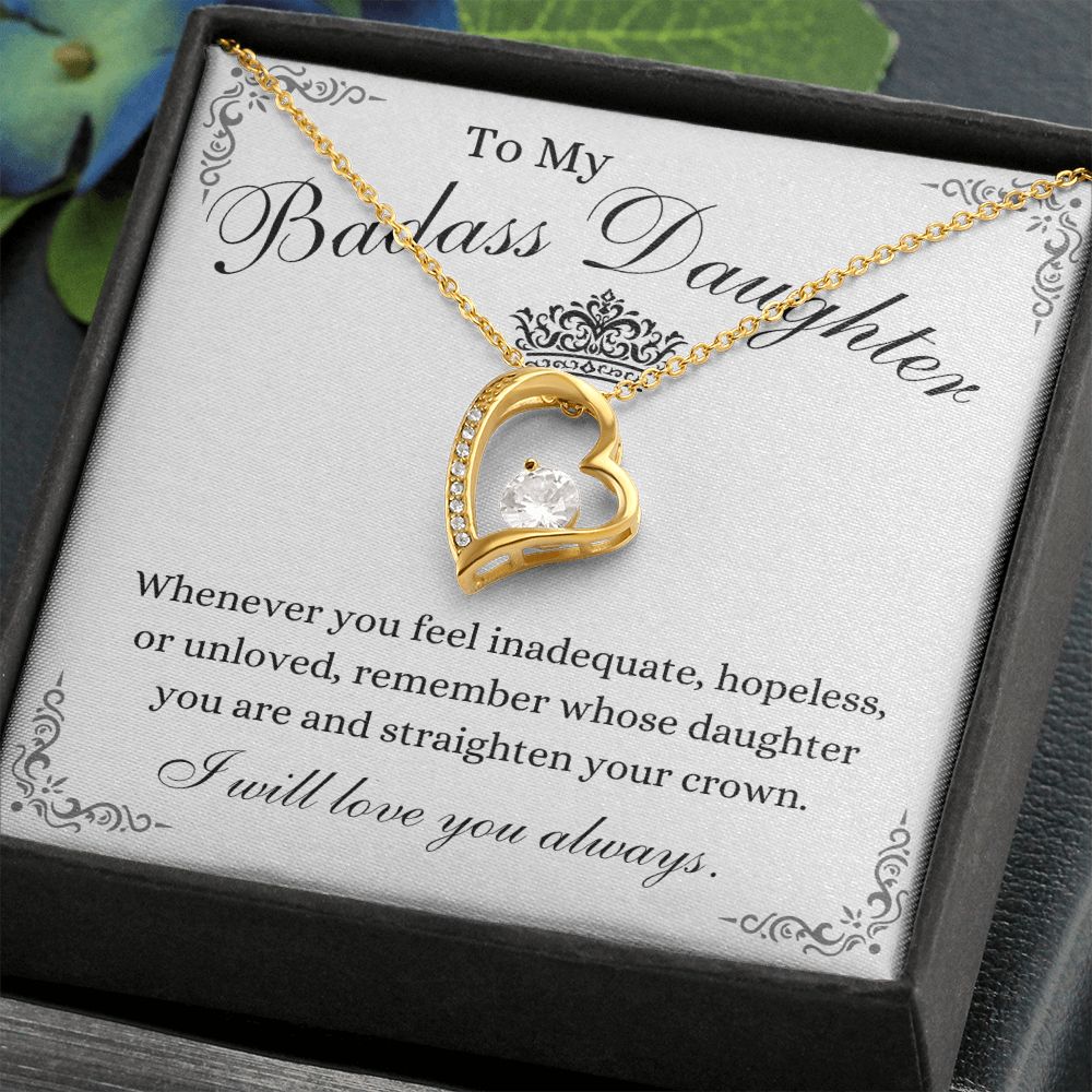 To My Beautiful Daughter / Forever Love Necklace