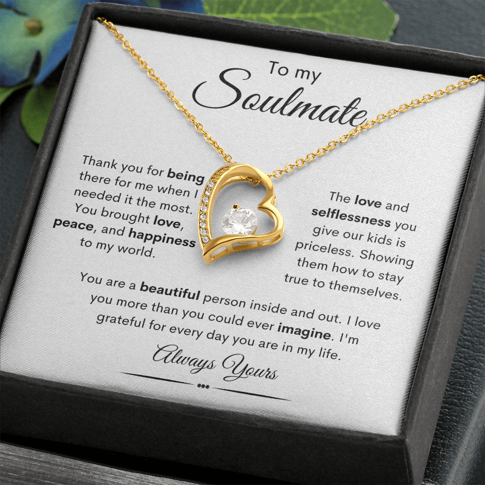 To My Soulmate / Forever Love Necklace