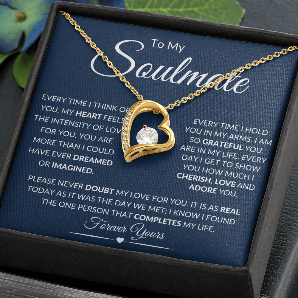 To My Soulmate / Forever Love Necklace