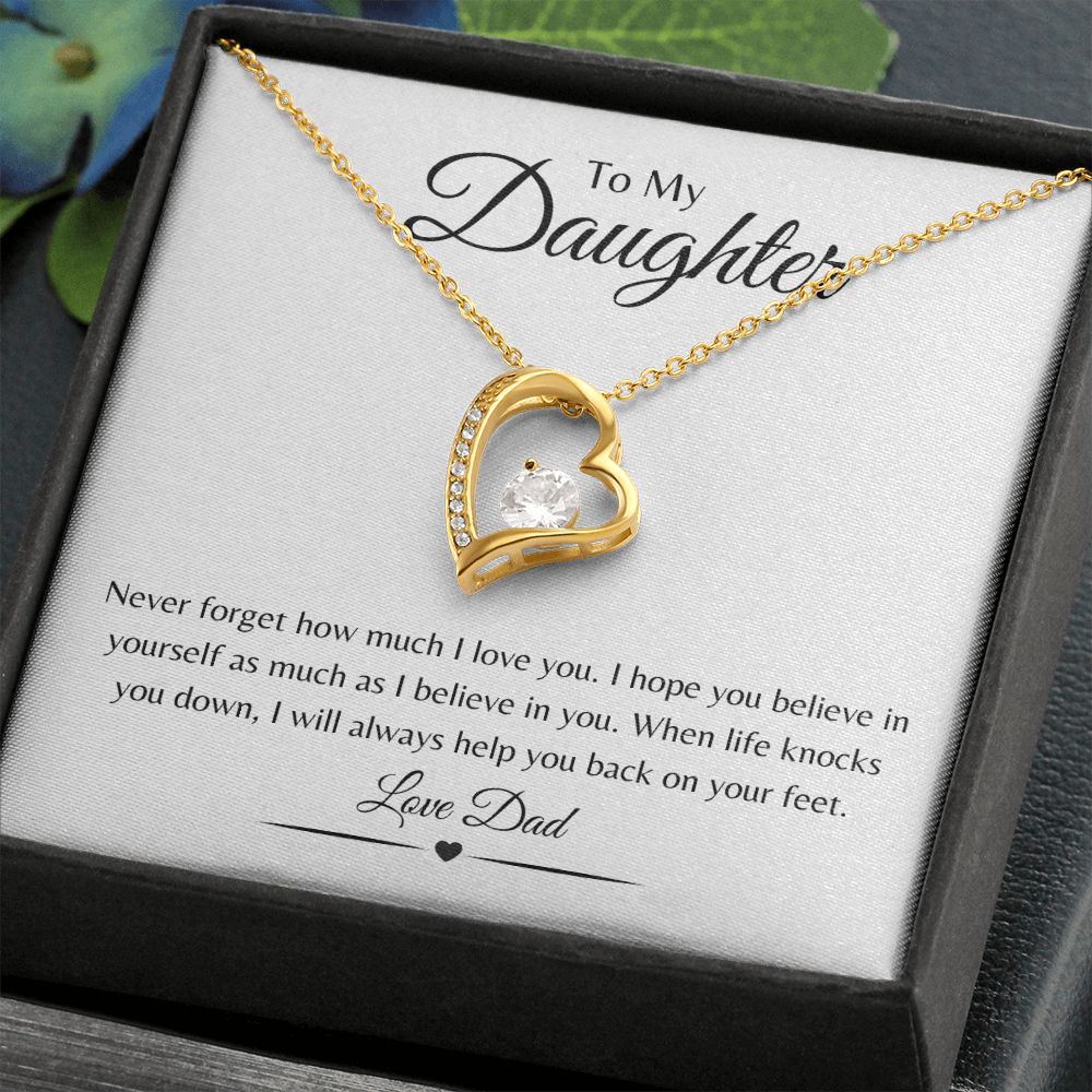To My Daughter / Forever Love Necklace
