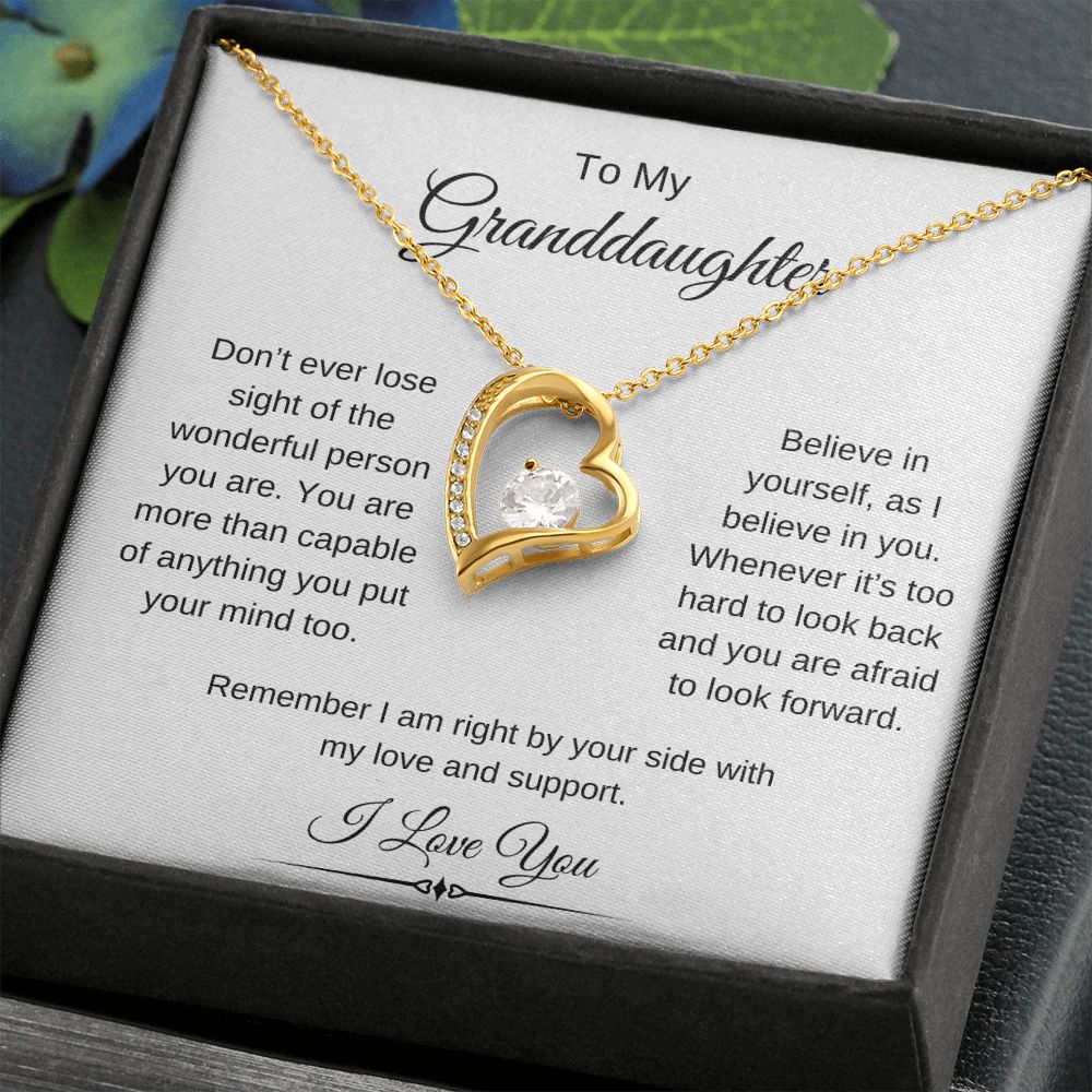 To My Granddaughter / Forever Love Necklace