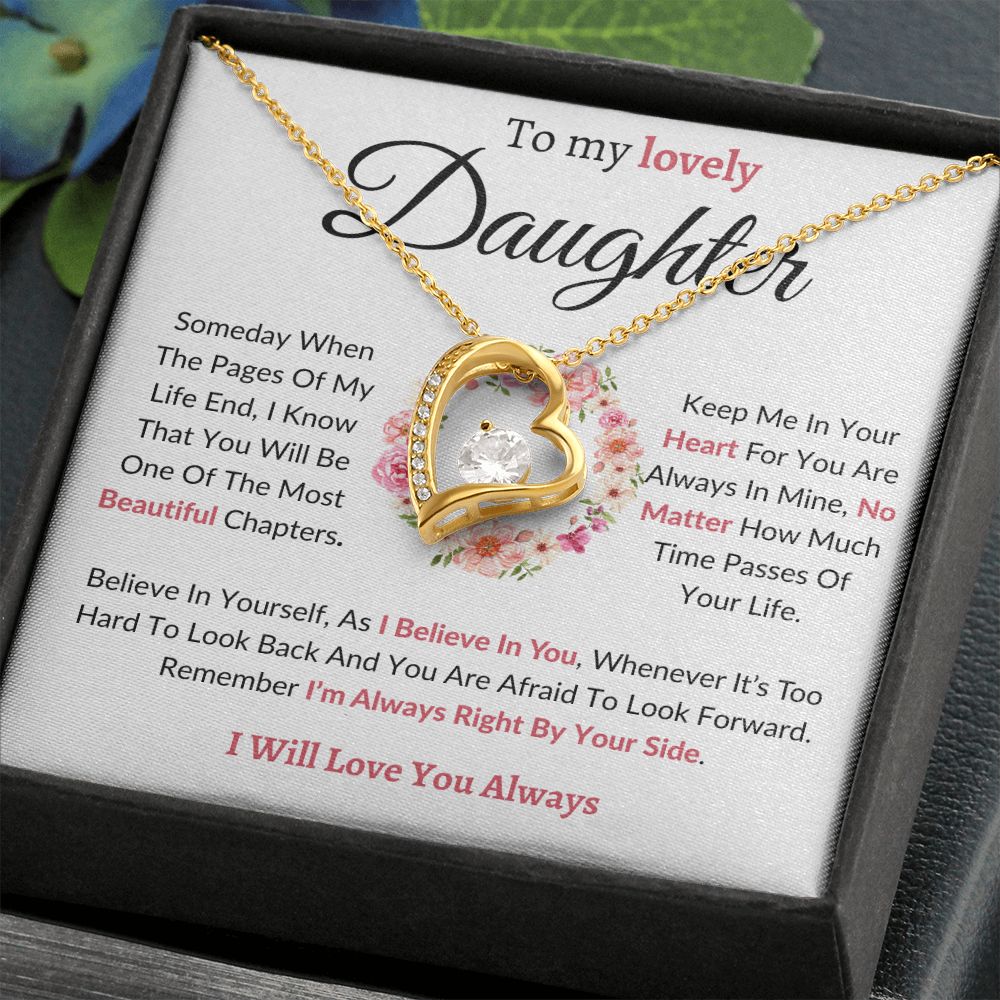 To My Lovely Daughter / Forever Love Necklace