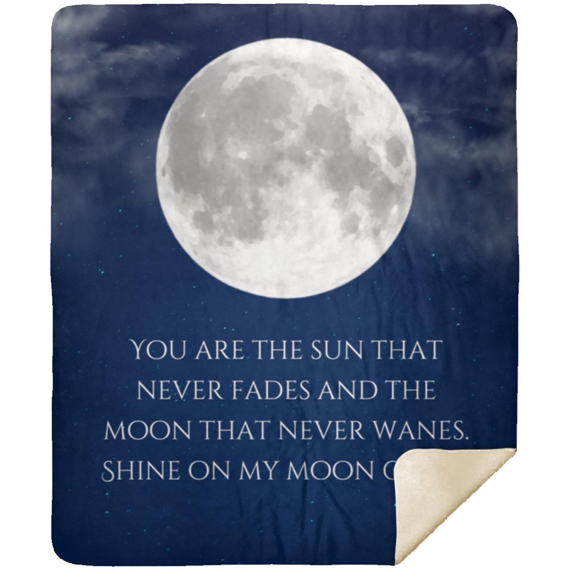 Moon Throw Blanket, I Love You to The Moon and Back Blanket Cute Cartoon Celestial Stars Throw Blanket Super Soft Gifts Throw for Kids and Adults