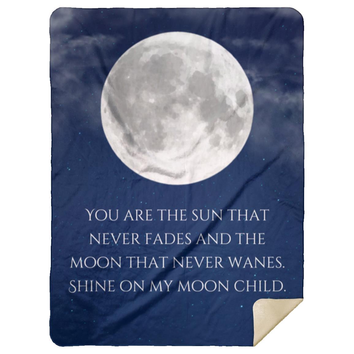 Moon Throw Blanket, I Love You to The Moon and Back Blanket Cute Cartoon Celestial Stars Throw Blanket Super Soft Gifts Throw for Kids and Adults