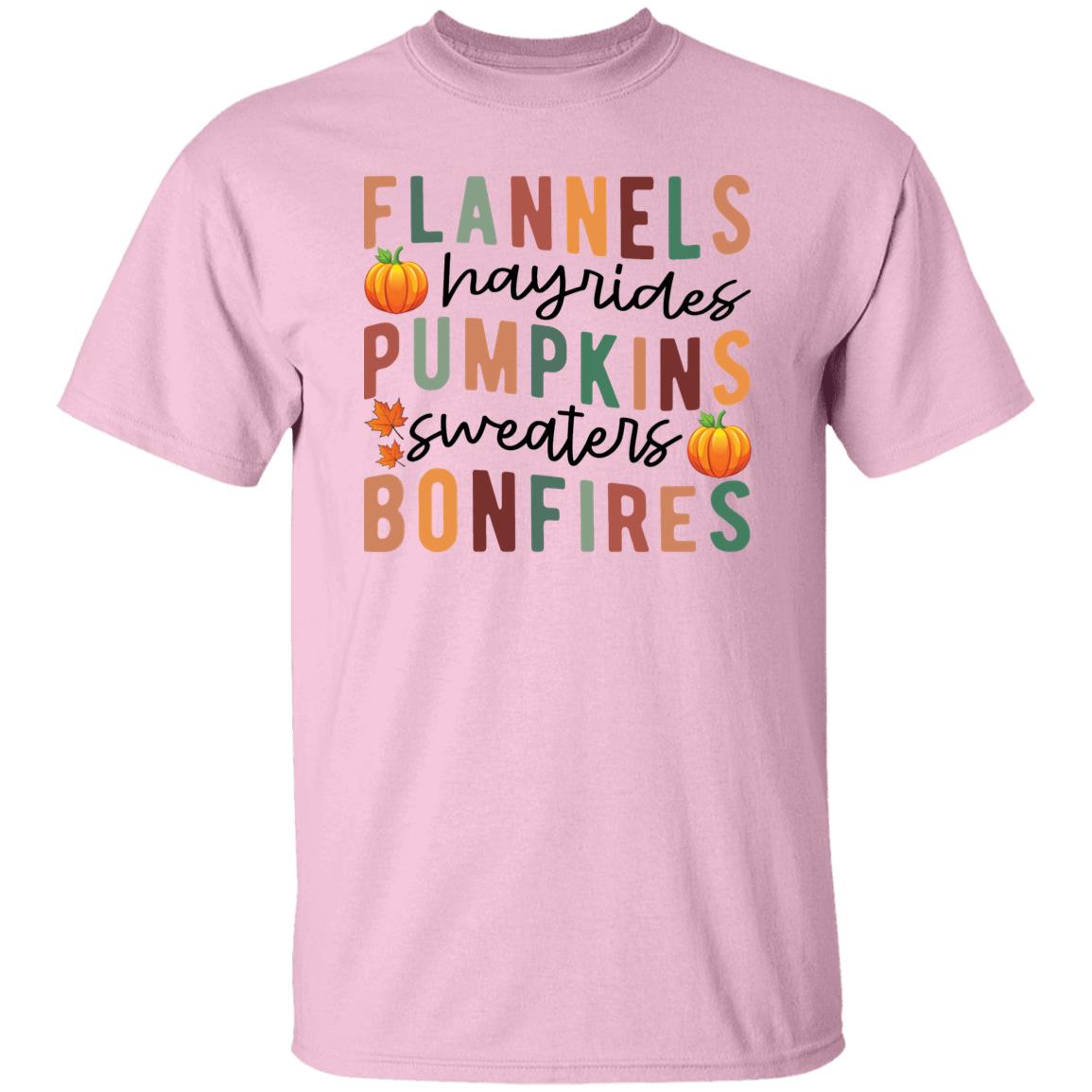 Fall Pumpkin Theme Unisex Shirts Casual Autumn Thanksgiving Graphic Tees Halloween T-Shirt