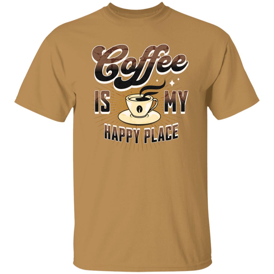 Coffee Is My Happy Place Funny Novelty Unisex T-Shirt