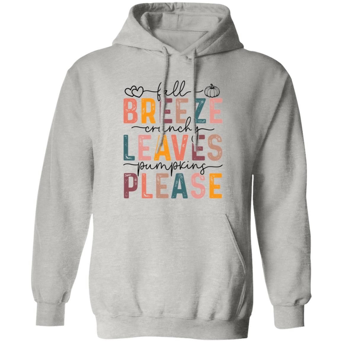 Fall Breeze Unisex Casual Autumn Thanksgiving Graphic Tees Halloween Pullover Hoodie