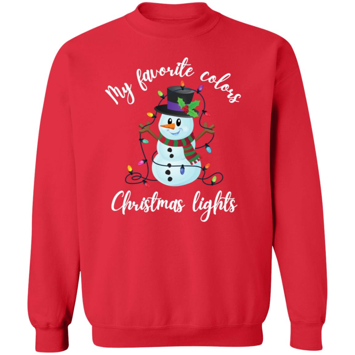 My Favorite Colors Snowman Soft Unisex Sweatshirt