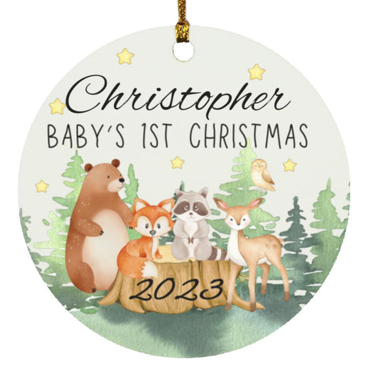 Baby's First Christmas Circle Ornament