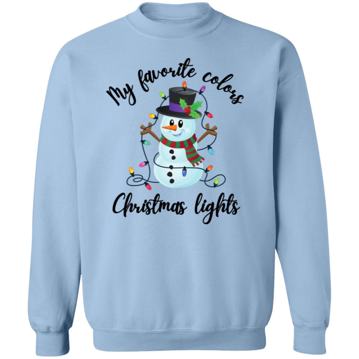 My Favorite Colors Snowman Soft Unisex Sweatshirt