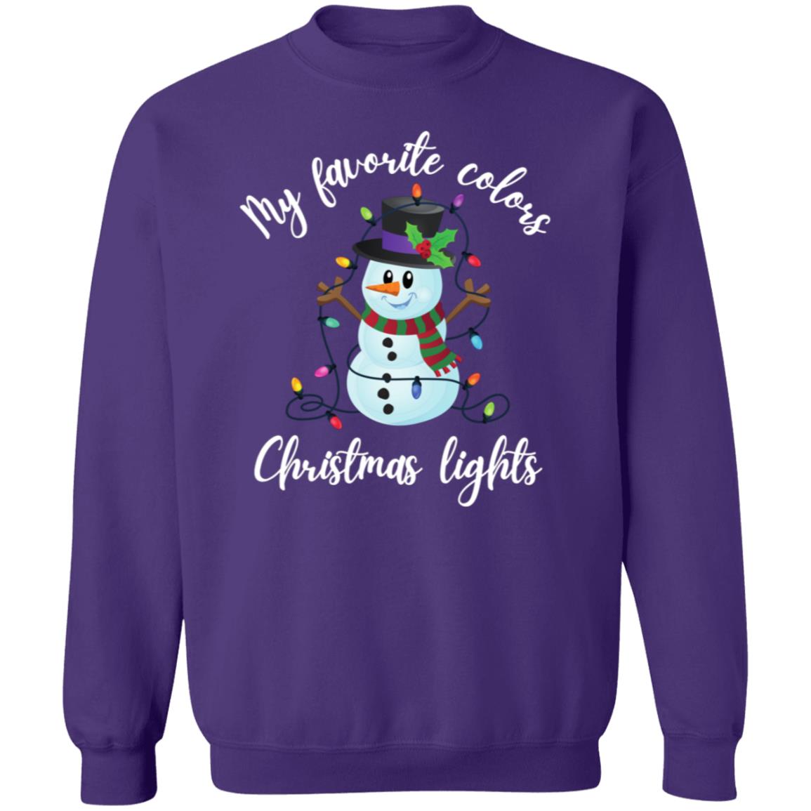 My Favorite Colors Snowman Soft Unisex Sweatshirt