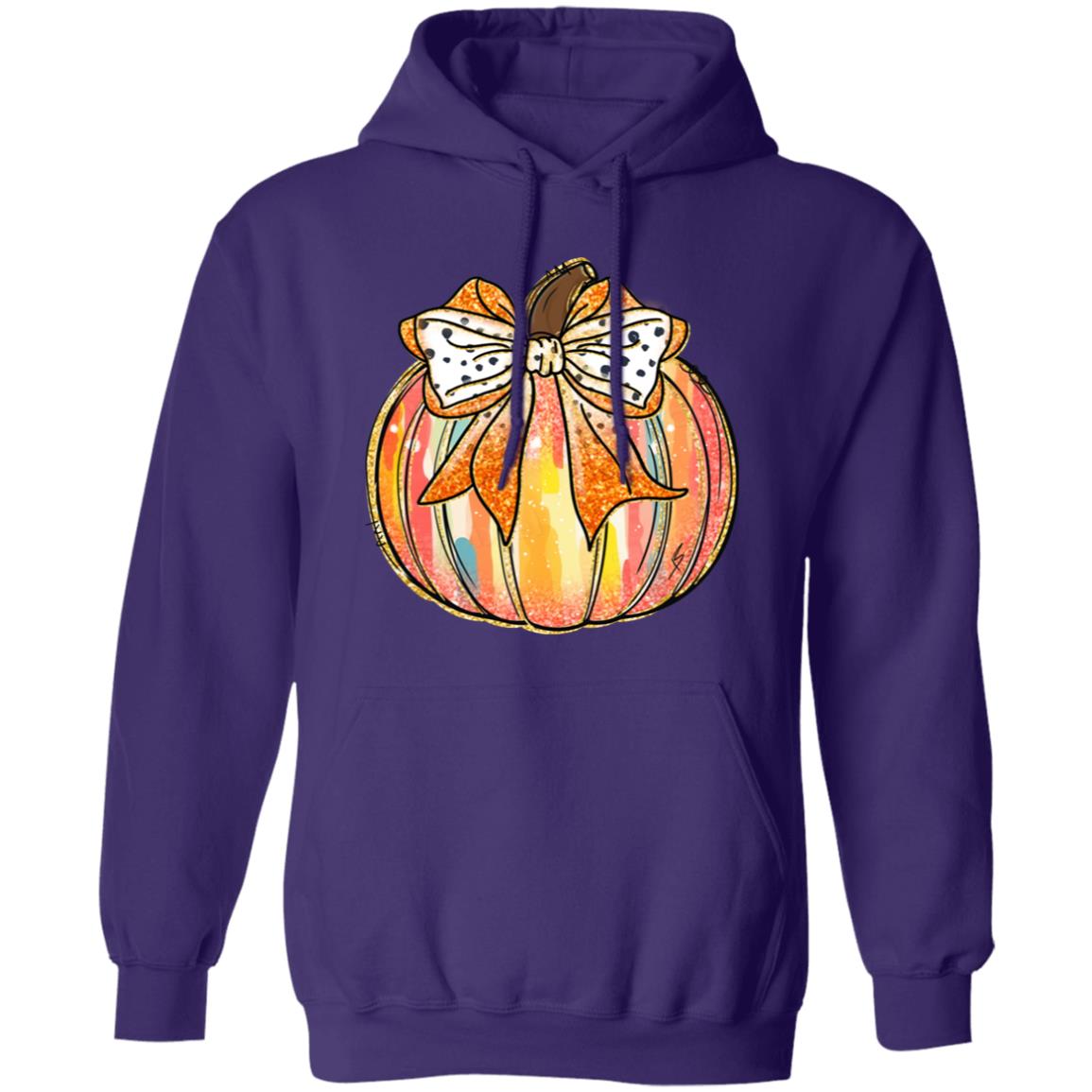 Fall Bow Pumpkin Unisex Hoodie Halloween Pumpkin Graphic Pullover Thanksgiving Cute Autumn Thankful Pullover Hoodie