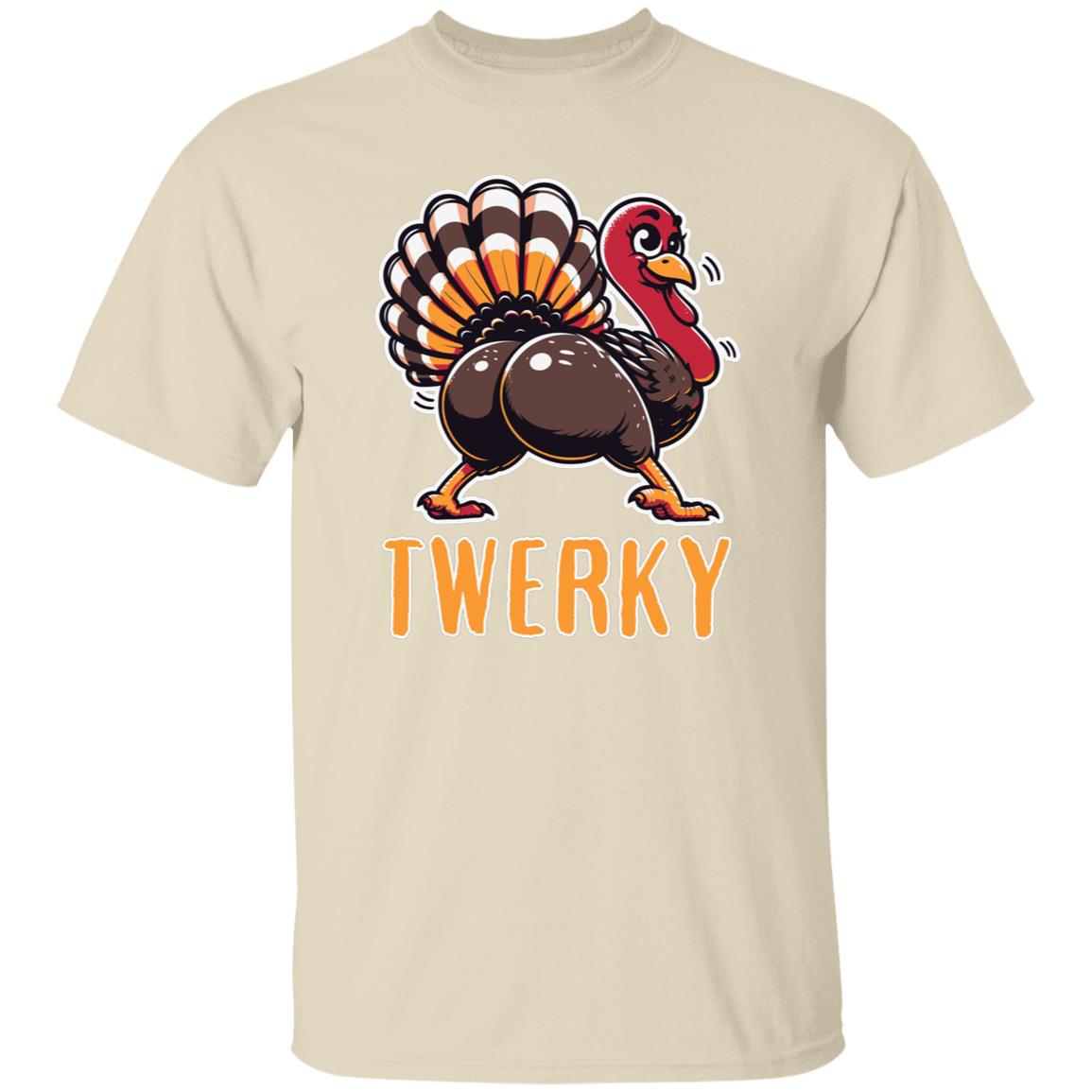 Funny Thanksgiving Twerky Thanksgiving Turkey Twerking Turkey Unisex T-Shirt