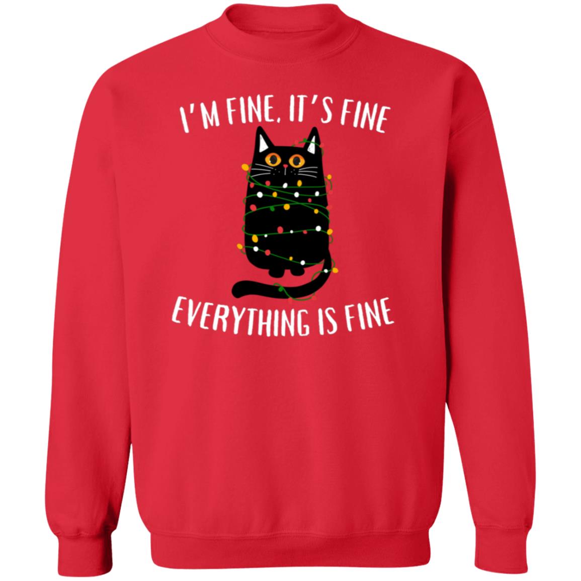 It's Fine, I'm Fine Soft Unisex Pullover Sweatshirt