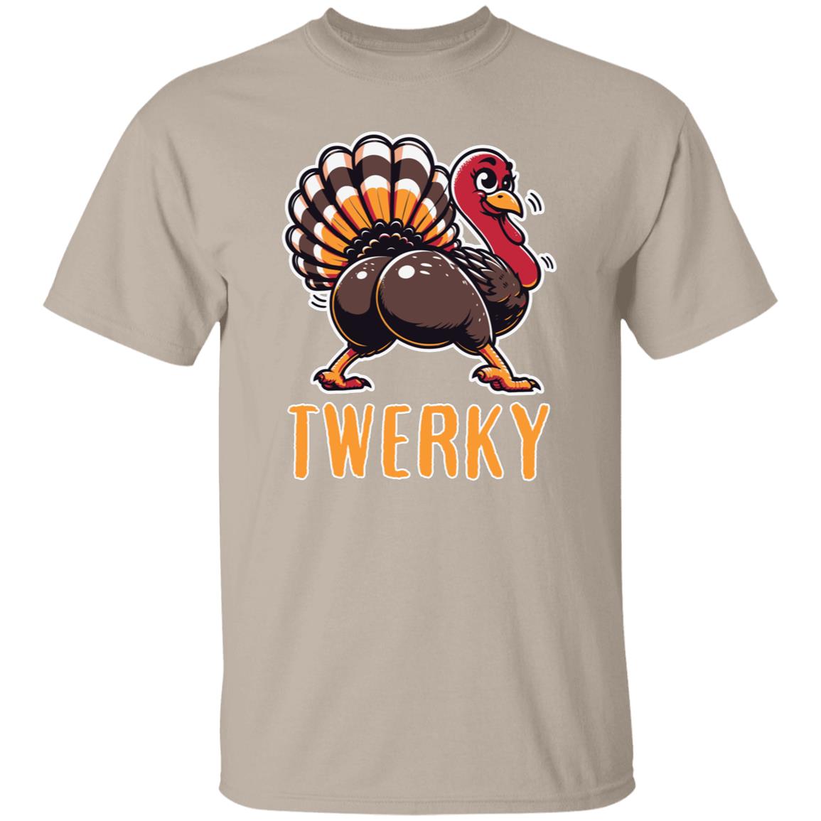 Funny Thanksgiving Twerky Thanksgiving Turkey Twerking Turkey Unisex T-Shirt