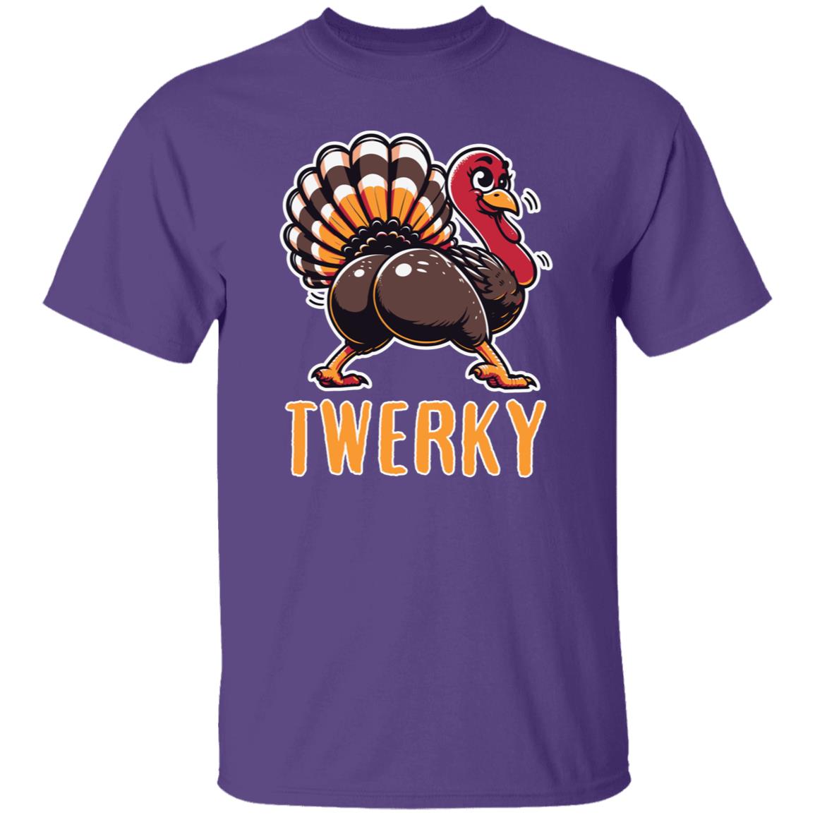 Funny Thanksgiving Twerky Thanksgiving Turkey Twerking Turkey Unisex T-Shirt