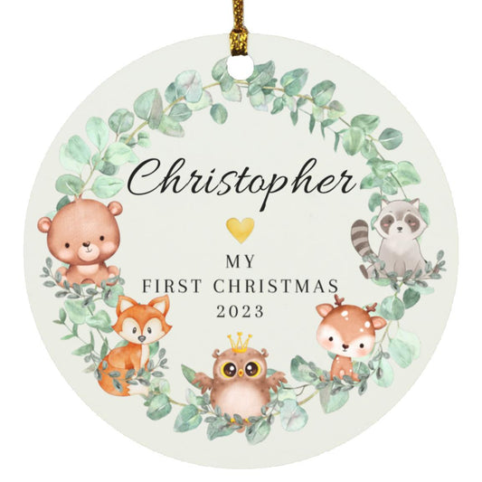 My First Christmas Circle Ornament