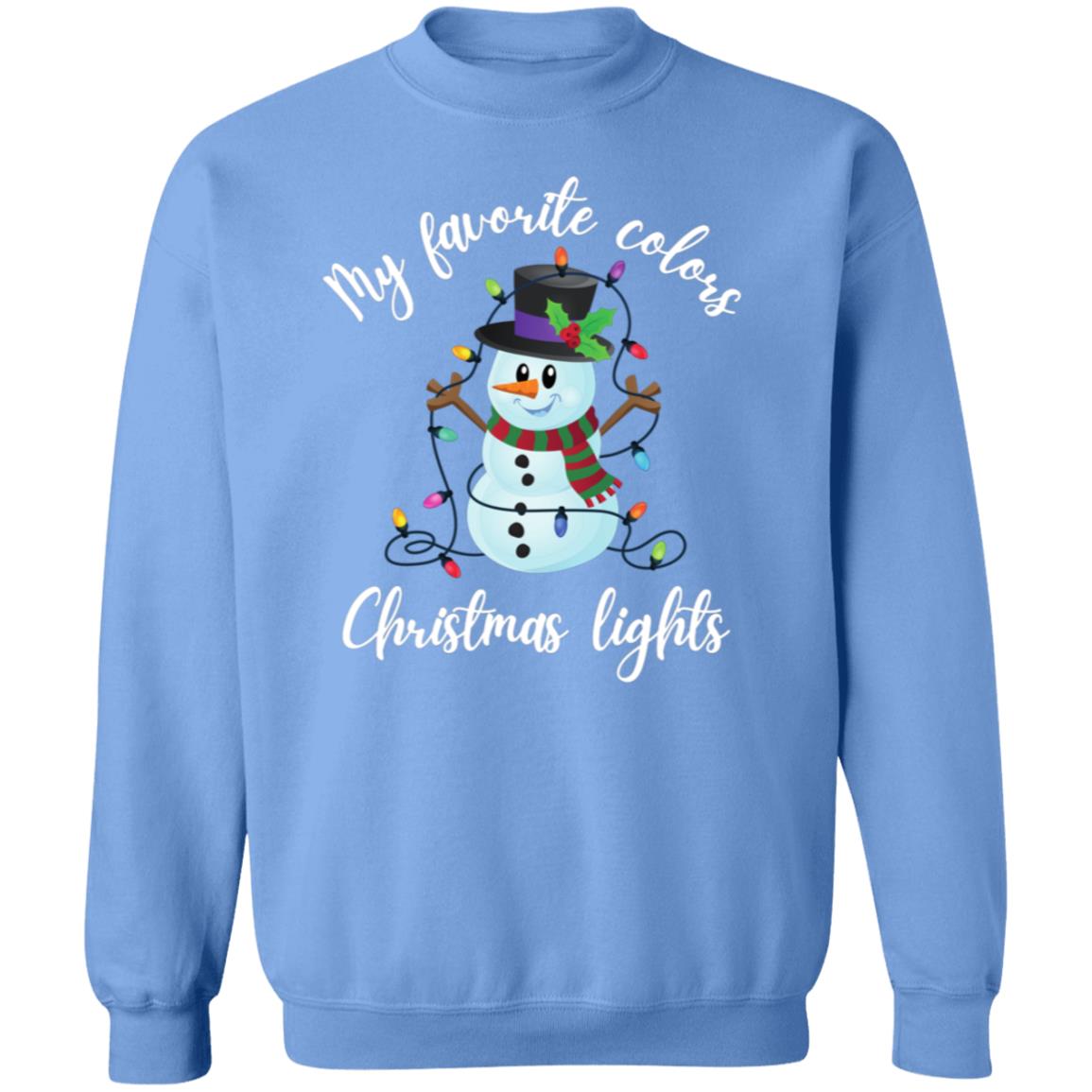 My Favorite Colors Snowman Soft Unisex Sweatshirt